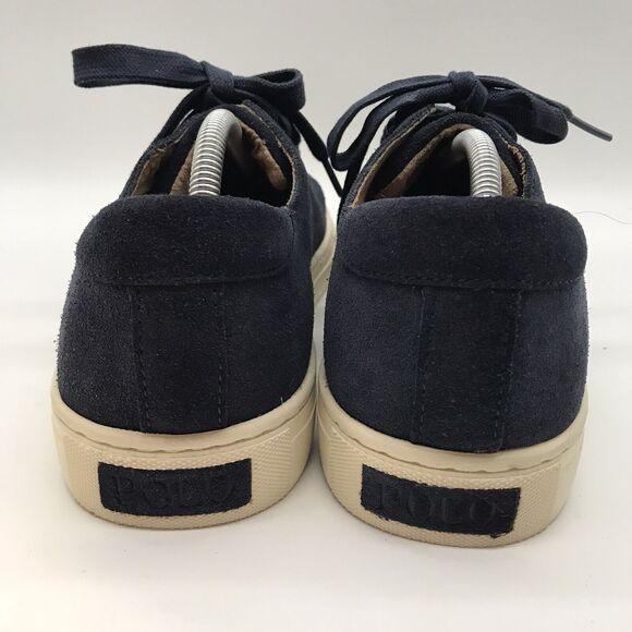 Polo Ralph Lauren Jermain Suede Sneakers Men\'s 12 D Navy Blue Lace Up Low Shoes main image 5